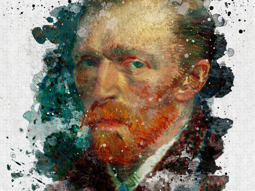 Vincent Van Gogh Watercolor Jigsaw Puzzle: A Haunting Portrait