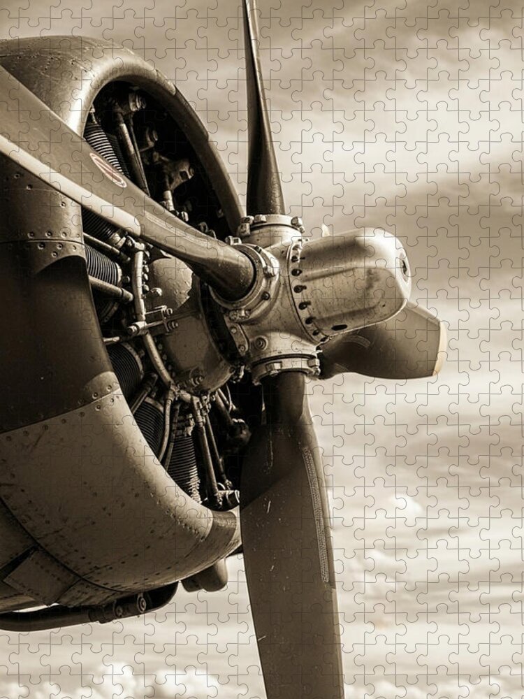 Vintage Boeing B-17 Aircraft Engine Jigsaw Puzzle