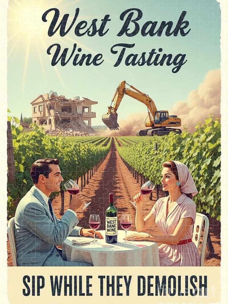 West Bank Wine Tasting Demolition Jigsaw Puzzle